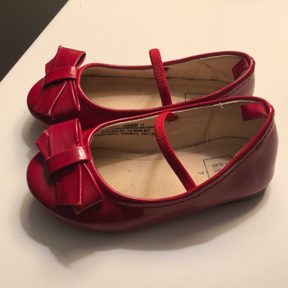 Baby gap red shoes size 7